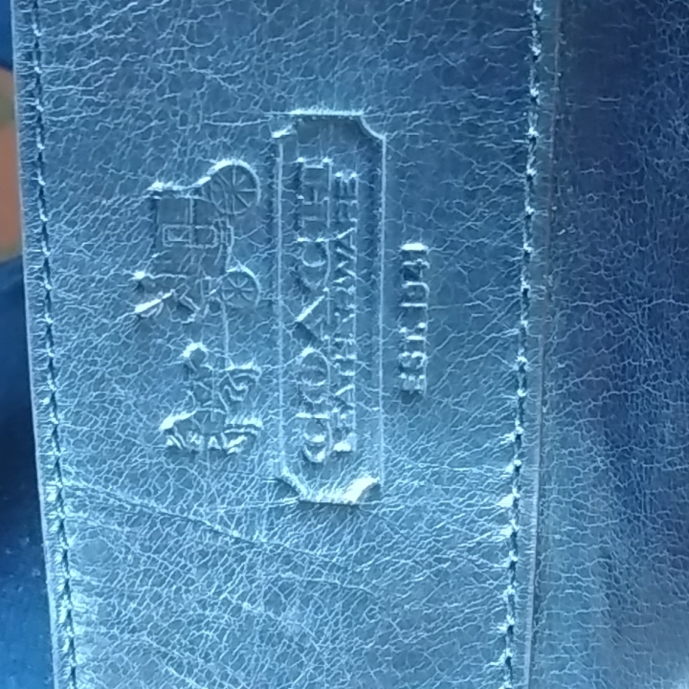 Coach Navy Blue Leather Bag Gem